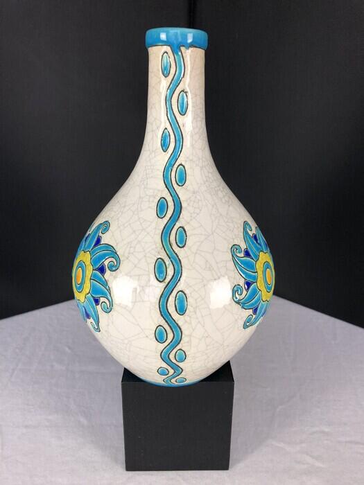 Boch Frere Keramis Pottery Vase